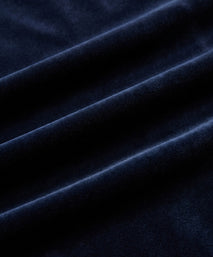Navy Tailored Fit Velvet Peak Lapel Evening Jacket