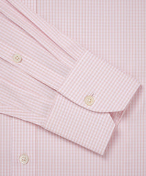 Pale Pink & White Classic Fit Essential Gingham Formal Shirt