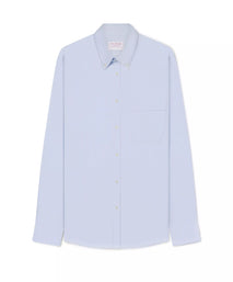 Pale Blue Slim Fit Smart Casual Button Down Weekend Oxford Shirt