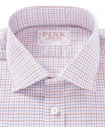 White & Multi Slim Fit Tattersall Check Formal Shirt